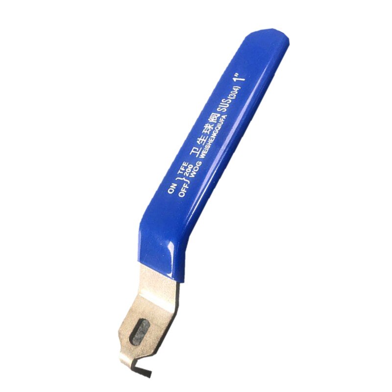 Rvs Waterleiding Bal Ventiel 3 / 4 Blauw Handvat