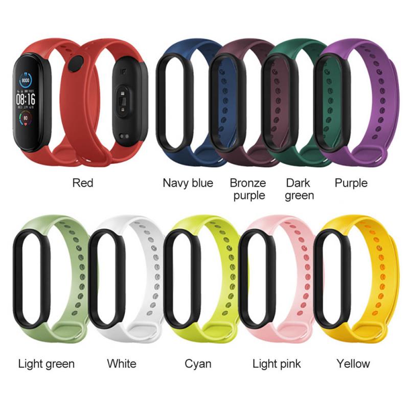 Strap For Xiaomi Mi Band 5 Silicone Wristband Bracelet Replacement For Xiaomi Band 4 MiBand 5 Wrist Color TPU Strap