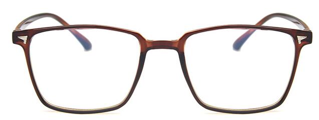 Heren klassieke vierkante brilmonturen merk dames decoratie optische bril heren: Heldere thee