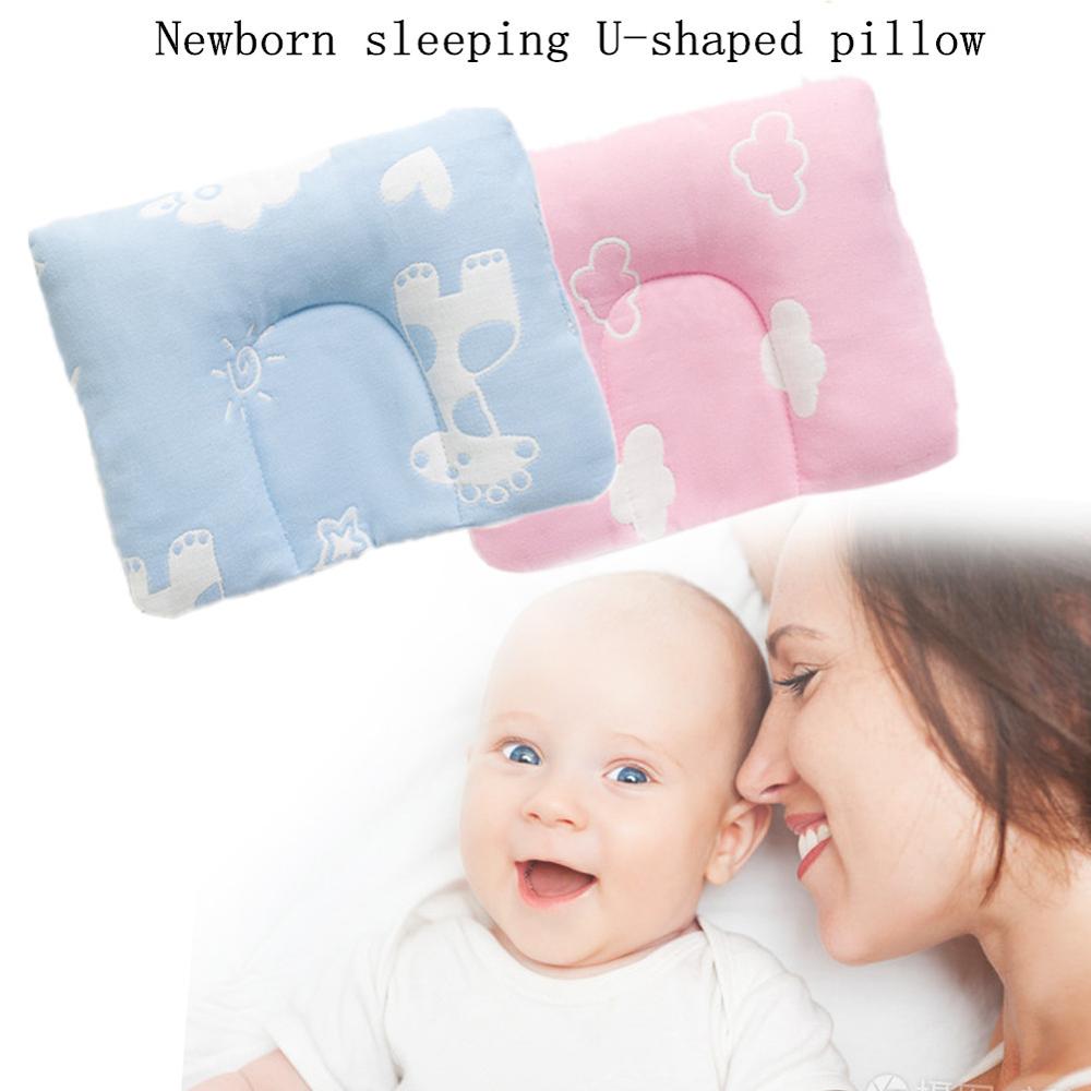 Lovely Cartoon Baby Pillow Newborns Infant Support Cushion Pad Prevent Flat Head 