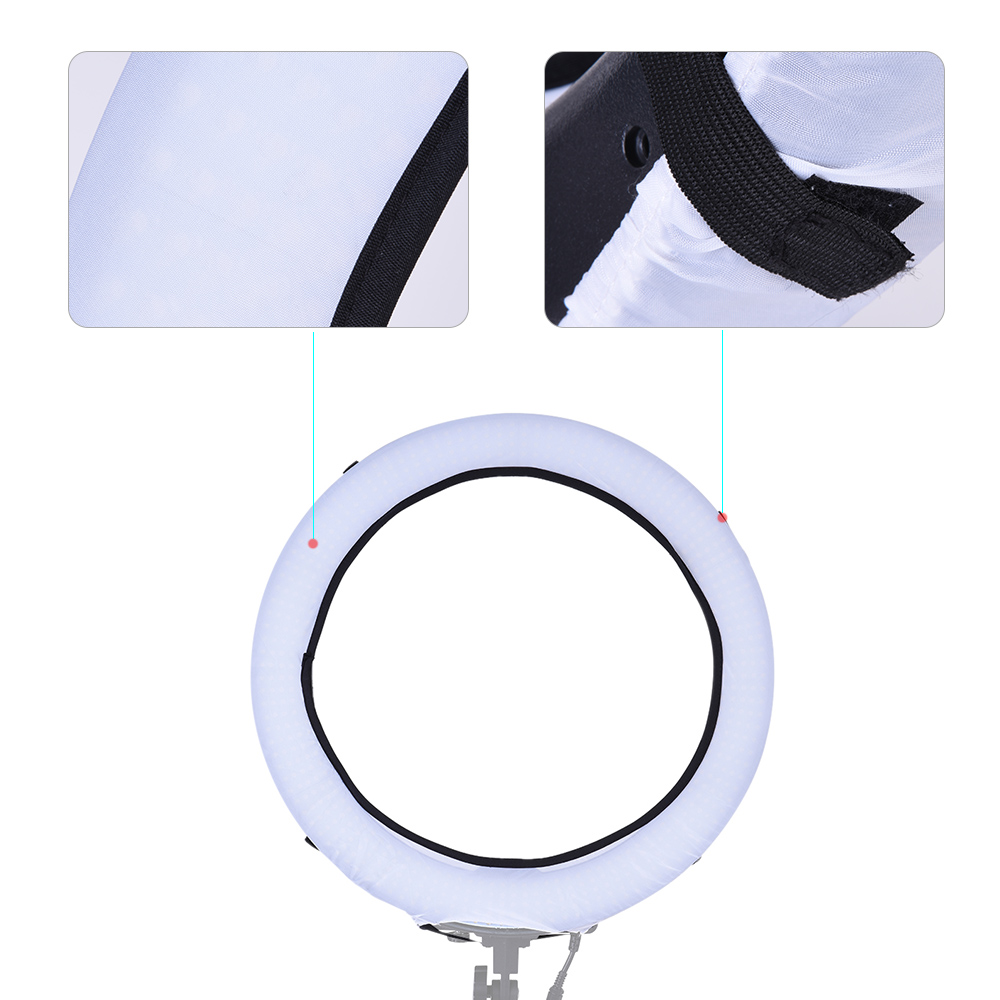 Andoer Fotografie Flash Speedlite Licht Zachte Doek Diffuser Kit Voor Elke 18 &quot;Ring Fluorescerende Flash Licht