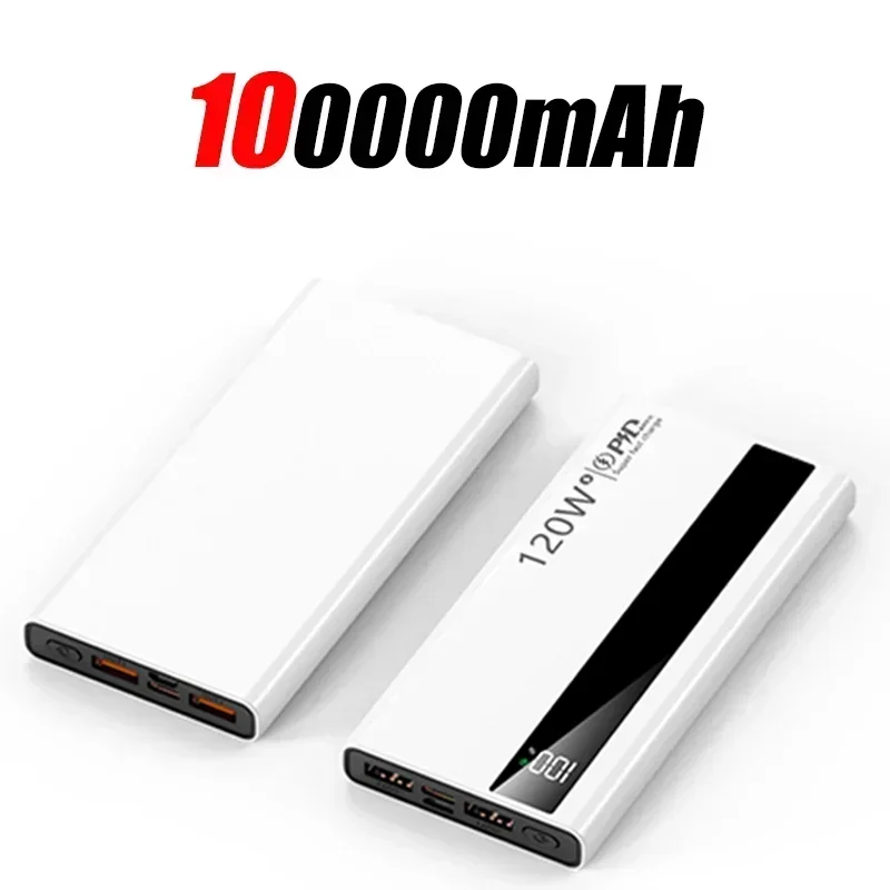 Xiaomi 500000 mAh 120 W Hoge Capaciteit PowerBank Super Snel Opladen Draagbare Externe Batterij Powerbank voor iphone Huawei 2025: Blauw