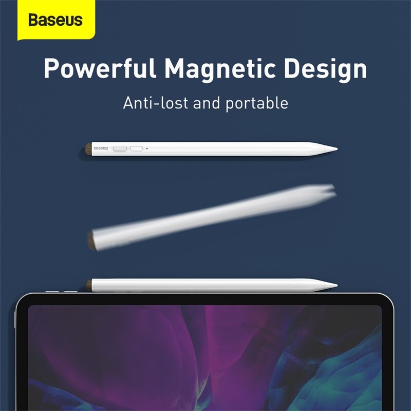 Baseus caneta stylus para ipad pro 11 ar 4 mini 6 5 2021 2020 tablet touch screen stylus lápis para iphone samsung xiaomi telefone caneta