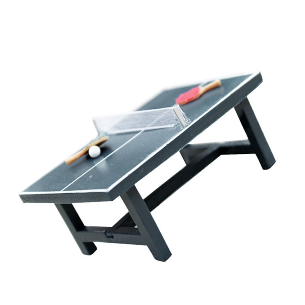 1 Set of Simulation Table Tennis Model Toys Decoration Table