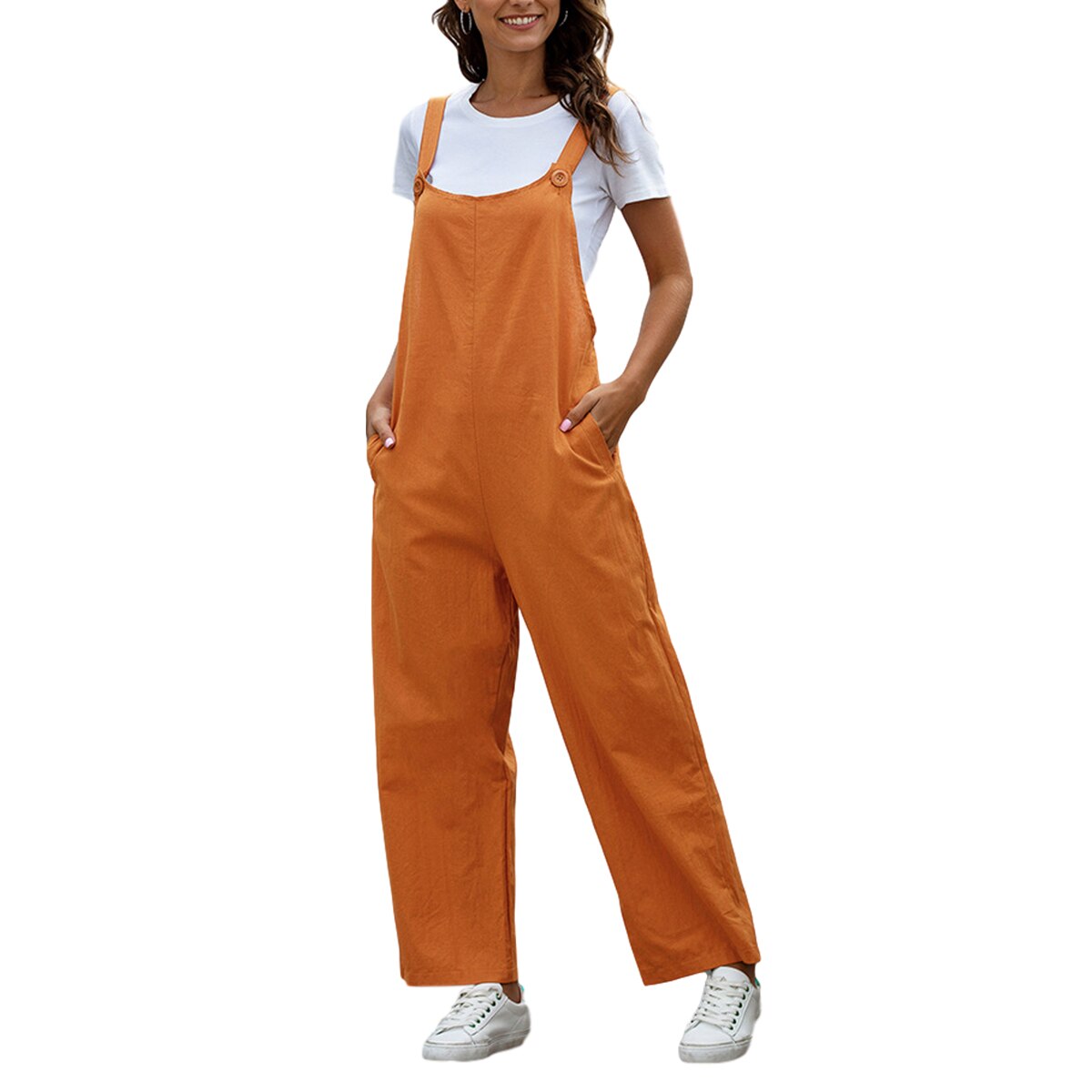 Ladies stylish overalls with pockets main image 0