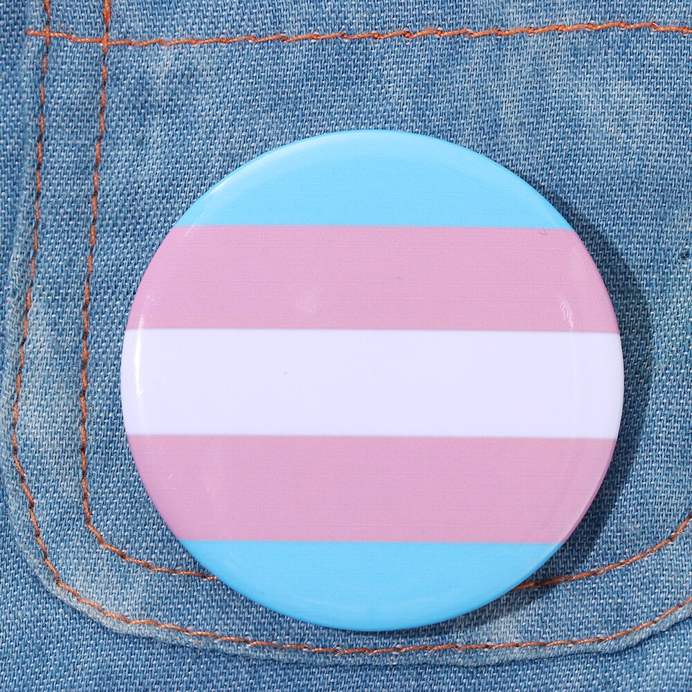 1pc regenboogvlaggen van blik ter ondersteuning van homo's, lesbiennes, biseksuelen en transgenders. symbool pin pictogrammen broche sieraden accessoires