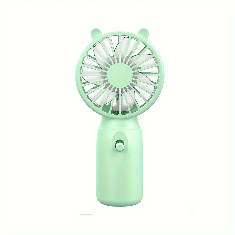 Ventiladores portátiles, miniventiladores personales, ventiladores pequeños alimentados por batería (el producto en sí no viene con baterías AA).: Verde claro
