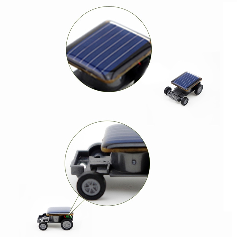 Kreative Mini Solar- angetrieben Wagen Modell Sonnenlicht Spielzeug Bausatz Spielereien Pädagogisches Baby freundlicher Spielzeug für freundlicher Seltsame Schwarz Neueste