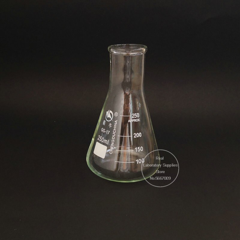 50ml to 1000ml borosilikatglas kolbe konisk kolbe med bred hals til laboratorie kemisk udstyr