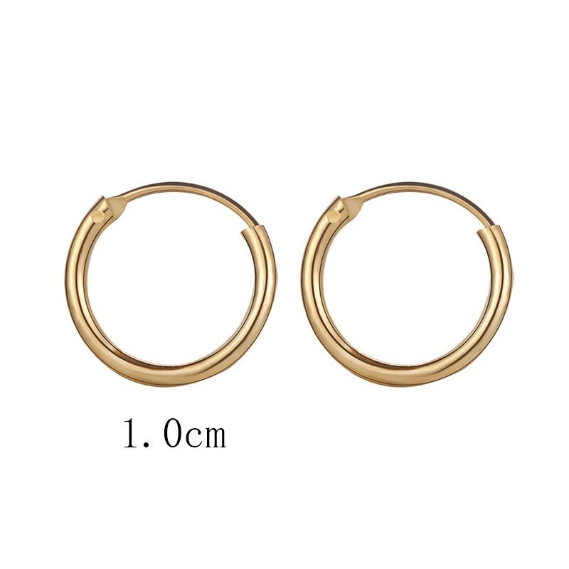 2021 New Vintage Rose Gold Ladies multi-ciondolanti piccoli orecchini a cerchio gioielli Steampunk orecchini a Clip regali: EAL3-1