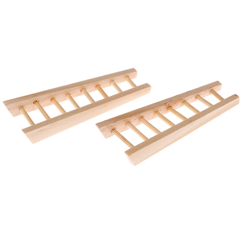 1 Pcs Diy Mini Houten Stap Ladder Fairy Garden Miniaturen Poppenhuisminiaturen Ornament Decoratie Meubels Speelgoed