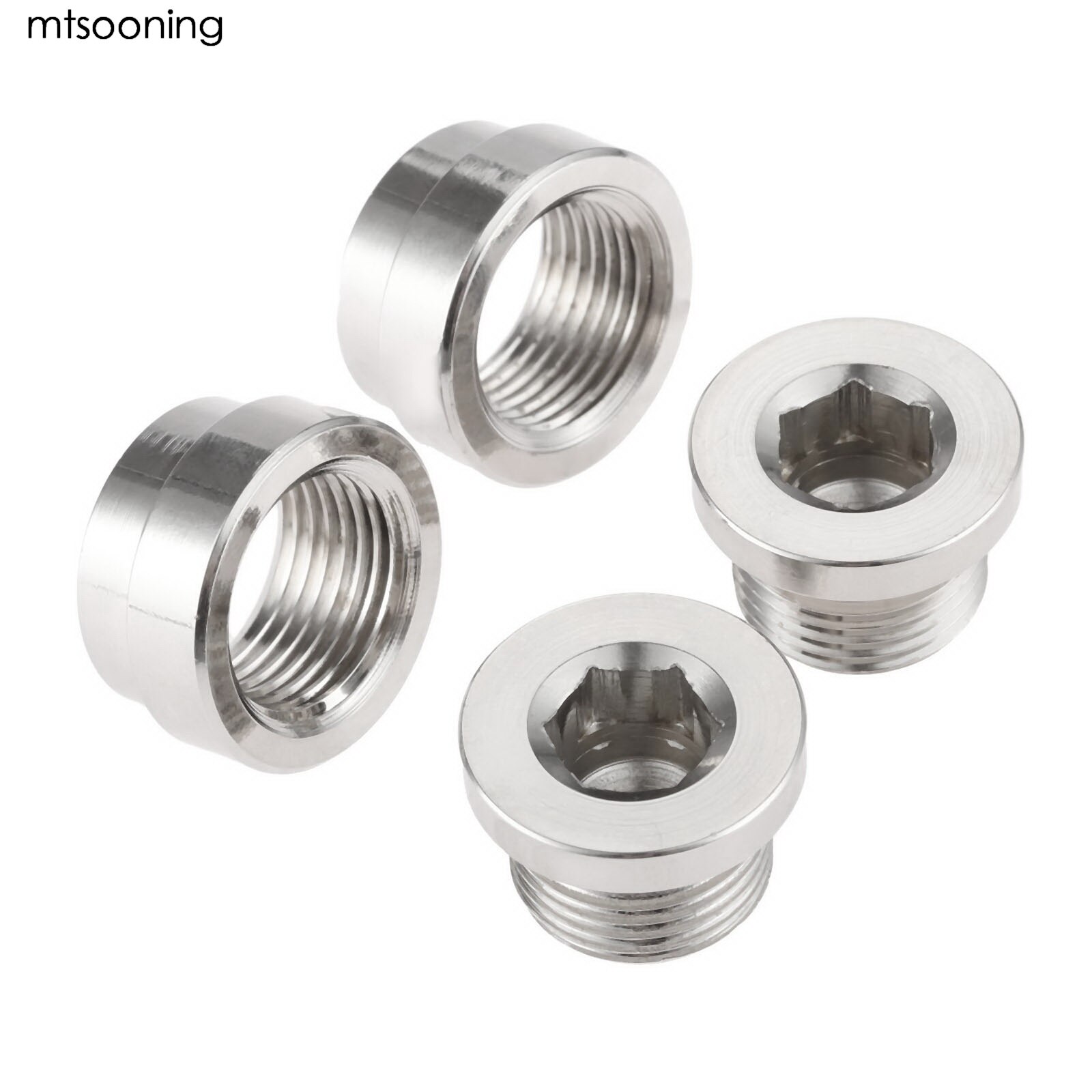mtsooning O2 Oxygen Sensor Stepped Mounting Boss Nut Bung Universal Fit For Standard Oxygen Sensor With M18 x 1.5 Thread