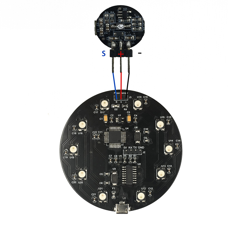 Modules de formation de Relaxation du capteur de fréquence cardiaque moniteur de méditation surveillance HRV avec capteur de pouls pour le développement d'arduino