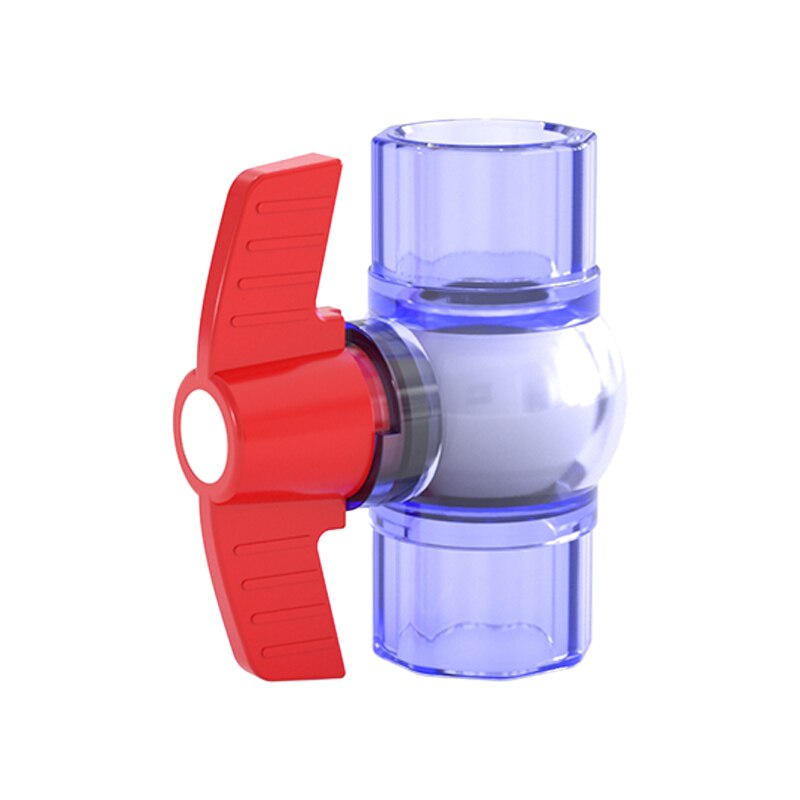 PVC transparent ball valve valve switch gate valve water valve aquarium 20 fittings 25 fish tank 4 minutes 6 minutes 1 inch