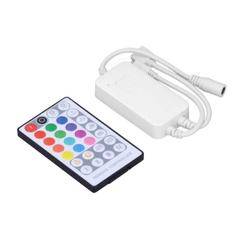 WIFI Strip Light Controller Dimmable RGB Strip Controller Multi Functional DC 5V‑24V with 28 Key Remote for Bar for Home