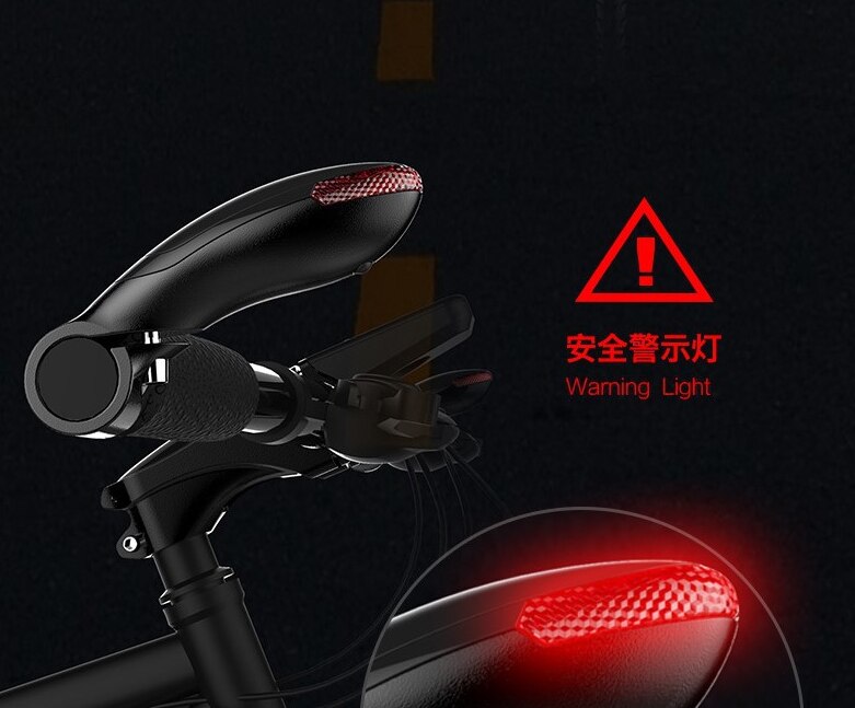 The side handle of the bike has LED lights handle bar Turn signal indicator lamp bicycle lamp