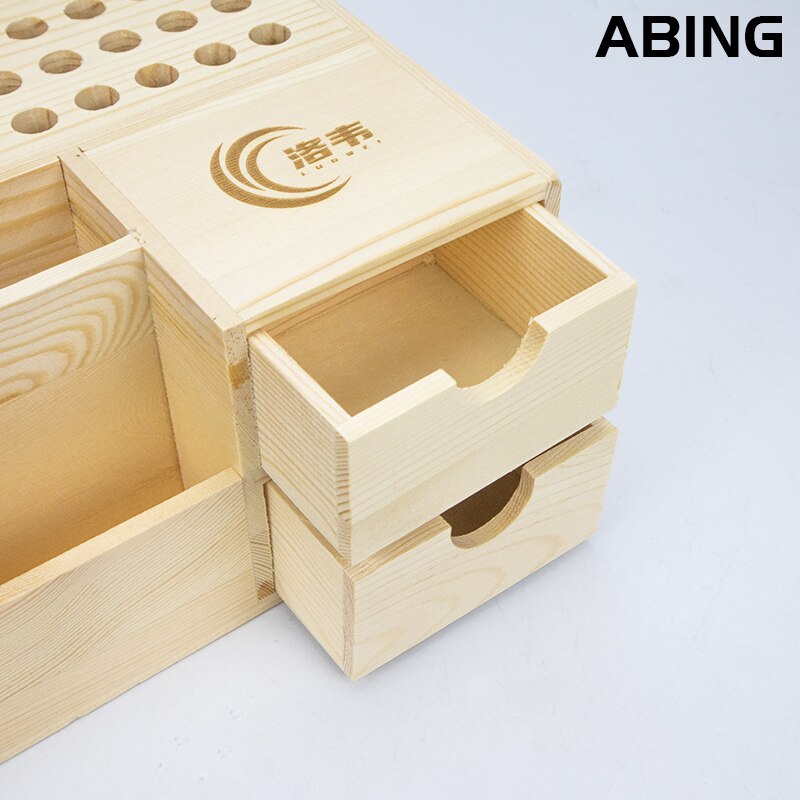 sterben Neueste Multifunktionale Holz Lagerung Kasten Schraubendreher Pinzette Halfter praktisch Reparatur Schreibtisch Lager Werkzeug Teile Kasten