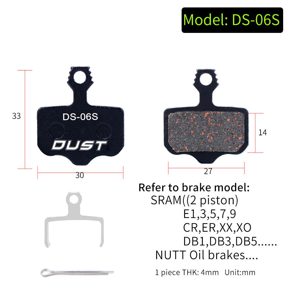 2 Pair MTB Mountain Bike Brake Pads for Shimano M445 355 395 Bicycle Parts Cycling Resin Organic Disc Road Brake Pad
