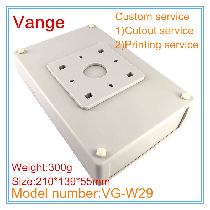 1pcs/lot wall-mounted enclosure junction box 210*139*55mm ABS plastic instrument housing for access control product