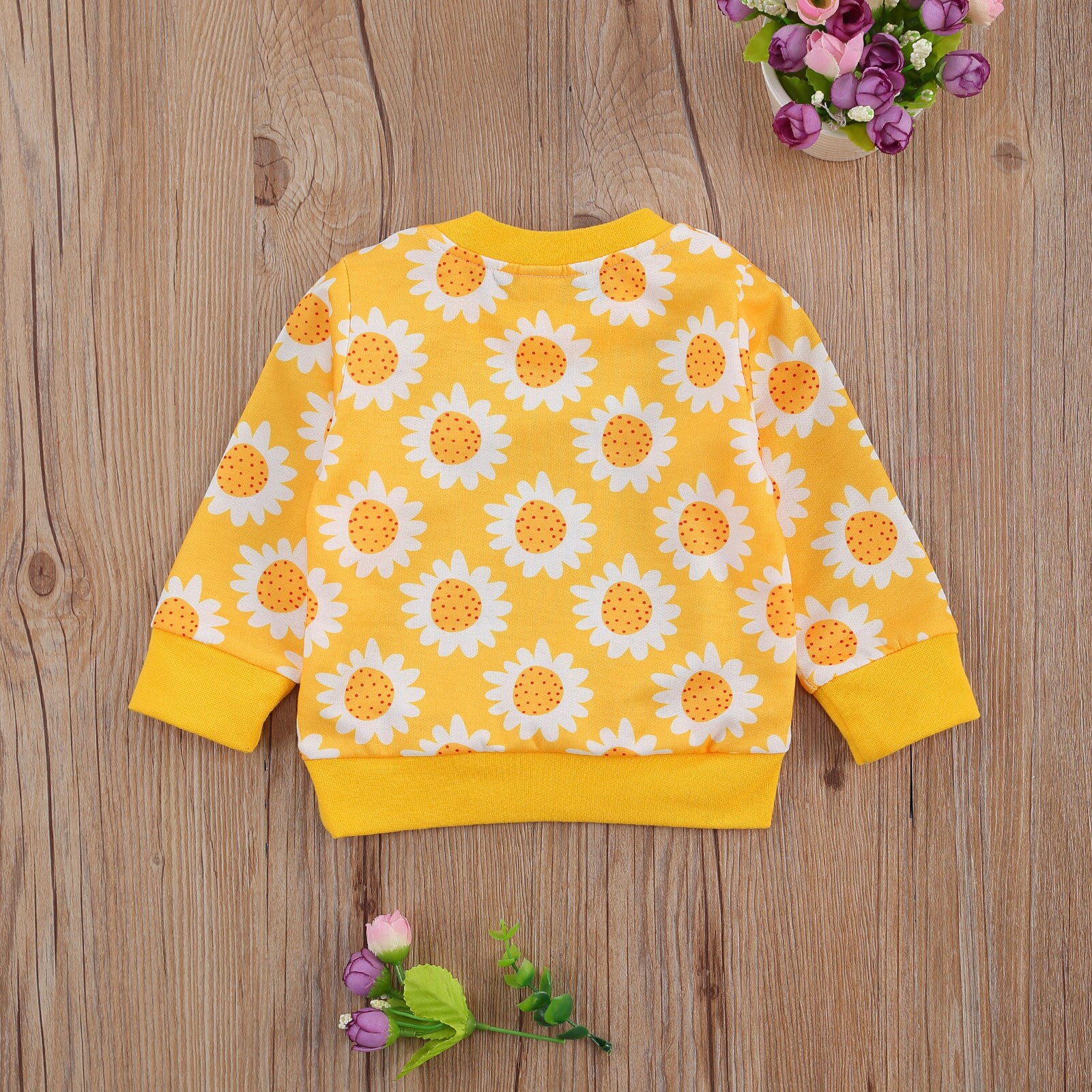Sweats pour fille 0-24M bébé sweat tournesol hauts de noël pour filles enfants costume non défini bébé fille vêtements sweats à capuche