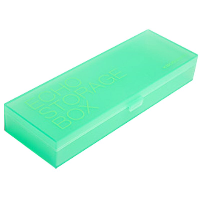 KACO ECHO-estuche de almacenamiento multifunción para lápices, caja organizadora de gran capacidad, de plástico, colorida, para escritorio: green 1pcs