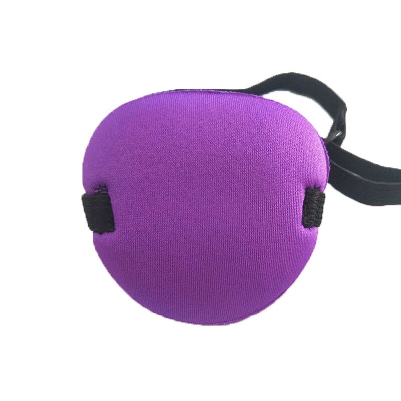 1 ud. De parches rellenos de seda pura ambliopía para los ojos oclusión parche de ojo perezoso ambliopía oscura astigmatismo entrenamiento sombra de ojos 5 colores: Purple