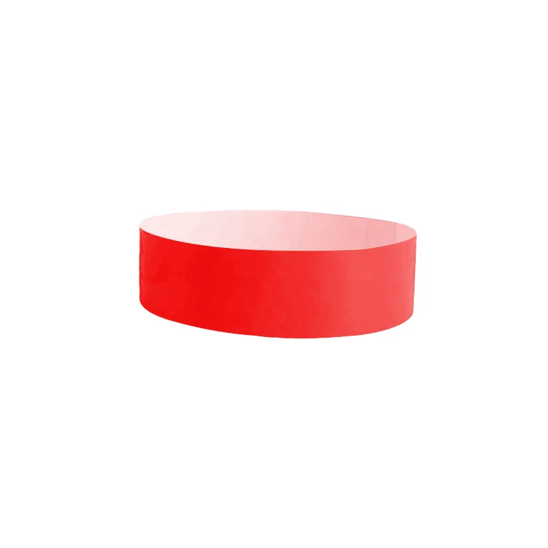 200pcs Waterproof Paper Wristbands Bracelet Solid Color Disposable Count Identification Mark Tamper-Proof for Events Party: Fluorescence Yellow