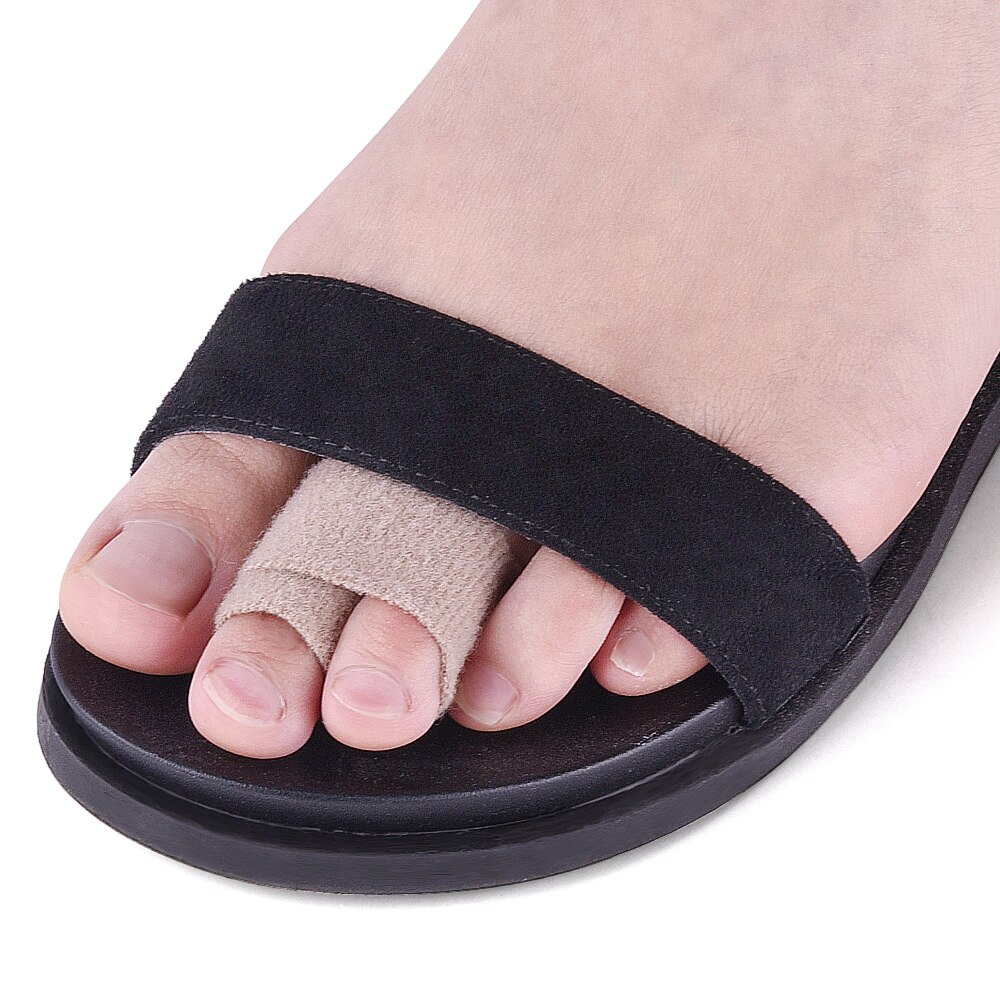 5Pcs Cotton Material Broken Toe Wrap Cushioned Bandages Hammer Toe for Corrector Separator Straightener Toe Wrap Anti-Slip Brace