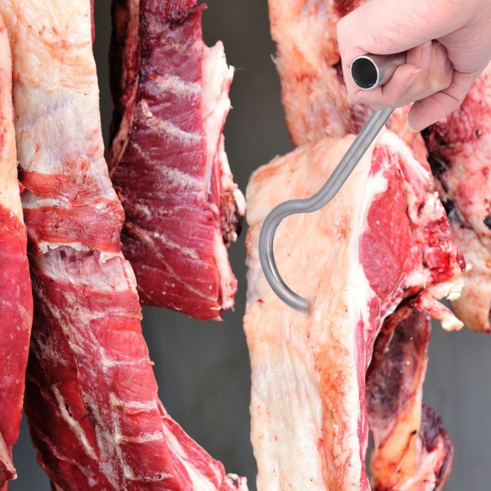 Fleisch Haken für Schlachten T Förmigen Stahl Haken mit Griff Metzger Einkaufen-Werkzeug Bausatz