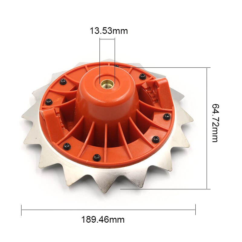 High-carbon Steel Trimmer Head Dual Use Trimmer Head Brush Cutter Tools Cutting Disc with Nylon Trimmer Lines Garden Tools TB