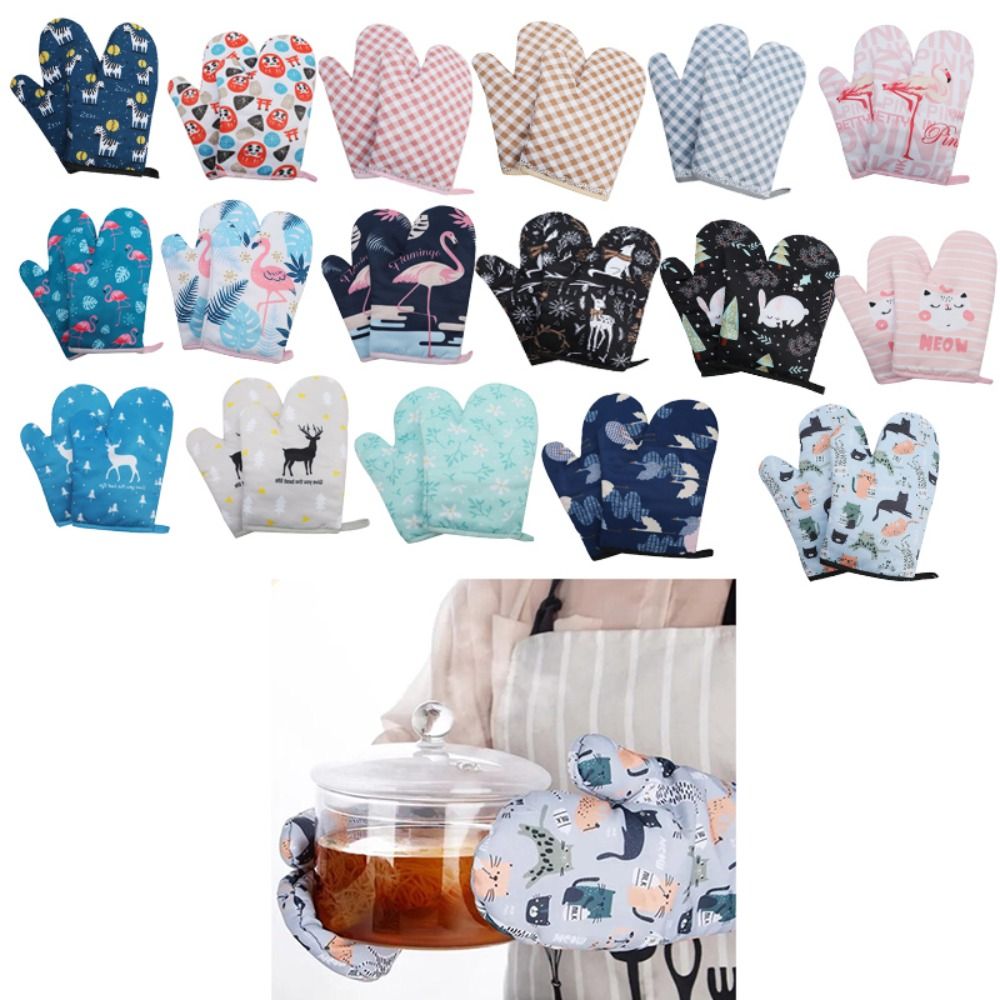 1pcs Heat-insulating Gloves, Anti-scald Microwave Gloves, High Temperature Resistant Kitchen Baking Oven Gloves