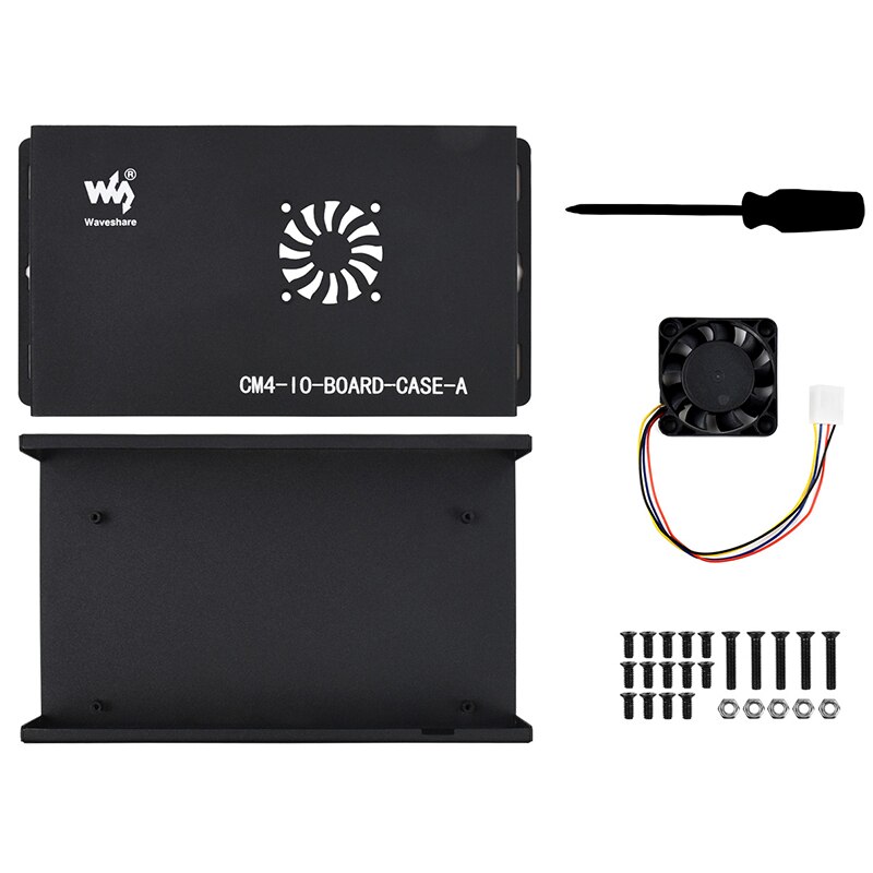 Metal Case For Raspberry Pi Compute Module 4 IO Board With PWM Cooling Fan for Offical Raspberry Pi CM4