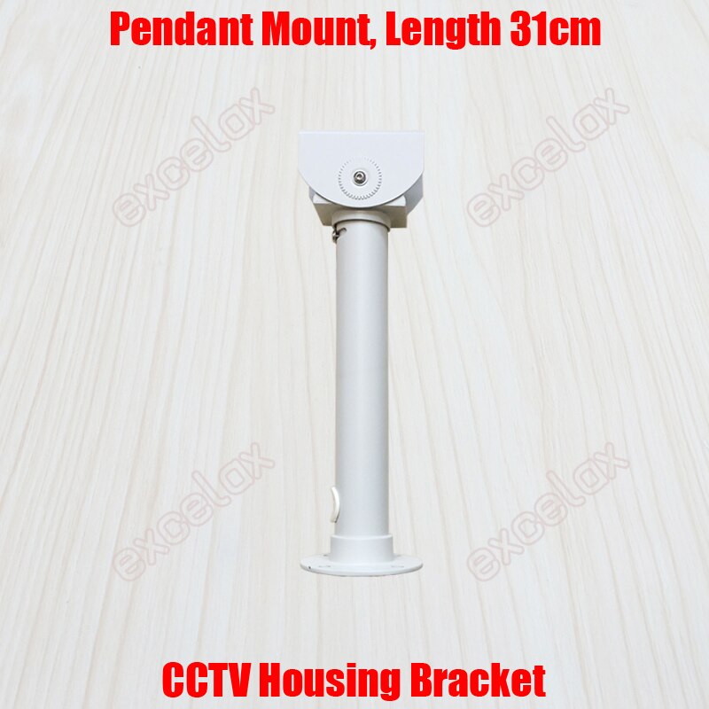31cm Pendant Mount CCTV Housing Bracket Indoor Outdoor Cable Protection Aluminum Alloy Security Camera Ceiling Stand