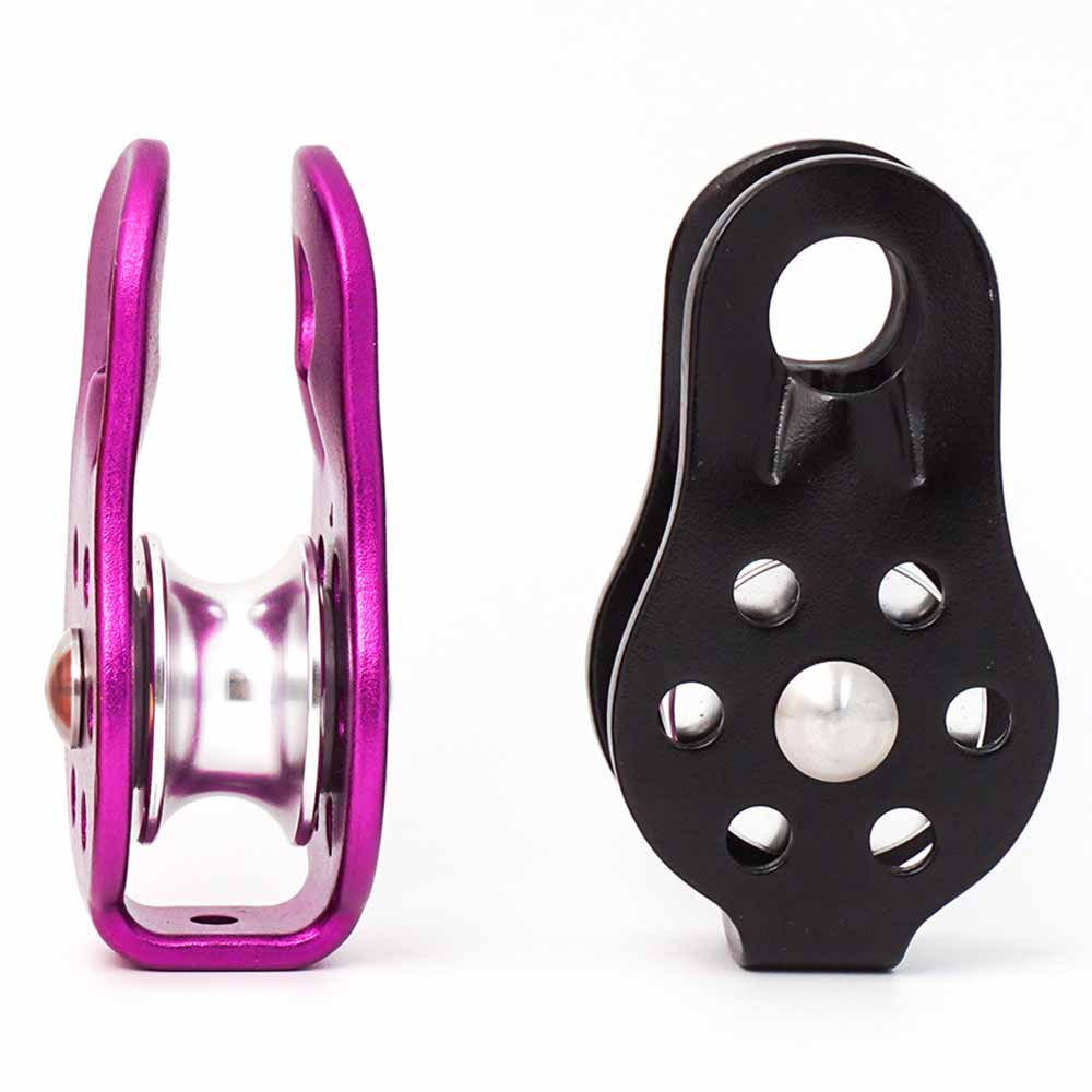 Micro Klimmen Katrol 26KN Micro Katrol Vaste Side Trolley Voor Klimmen Redding Omhoog Werken Abseilen