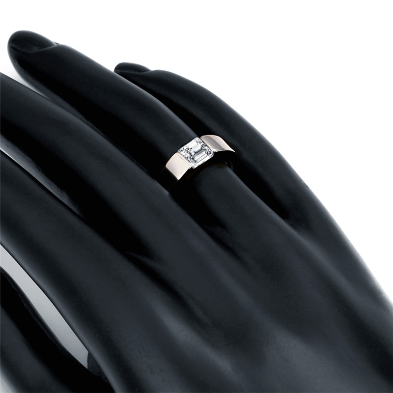 Wedding Rings For Men Women Pure Silver 925 Ring With Big Zirconia Wedding Band Engagement Jewelry Accessories Bague Anillo