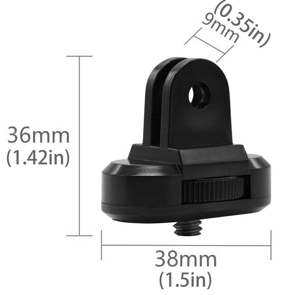 De aleación de aluminio de 1/4 pulgadas Mini montura de adaptador de trípode para GoPro héroe 9 8 7 6 5 4 negro Sjcam M10 Xiaomi Yi 4K Eken ir Pro accesorio