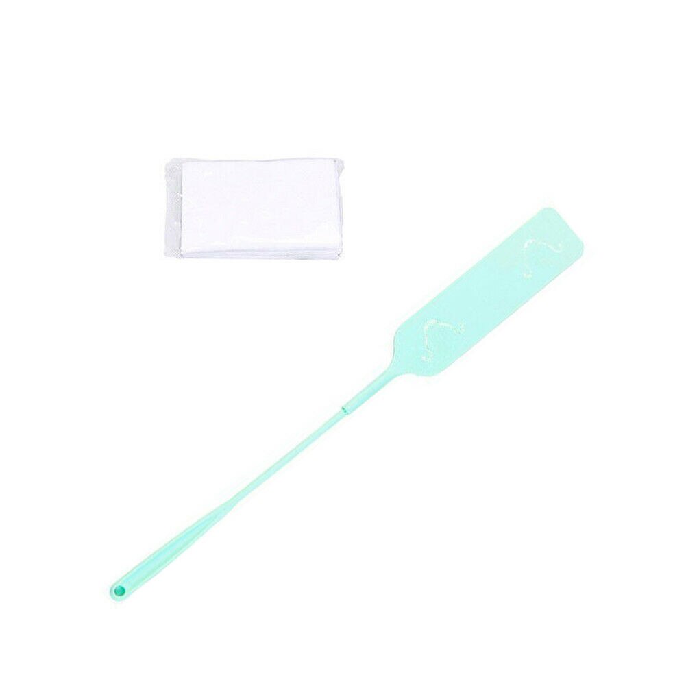 Plumeau à sangle Flexible en plastique | Avec tissu Non tissé, brosse de nettoyage des fentes hygiéniques: Bleu