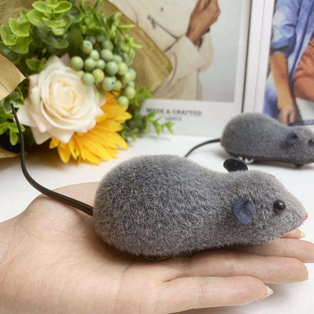 Jouet mécanique avec souris et poulet, 1 pièce, jouet à remonter, Animal de dessin animé, saut, marche, pour enfants et bébés, jouets amusants, couleur aléatoire