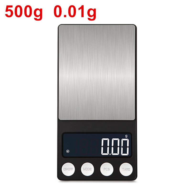 500g/0.1g 200g/0.01g Digital Scale Balance Weighing Scale Electronic kitchen scale with tray Stainless Steel Jewelry 40% off: light green