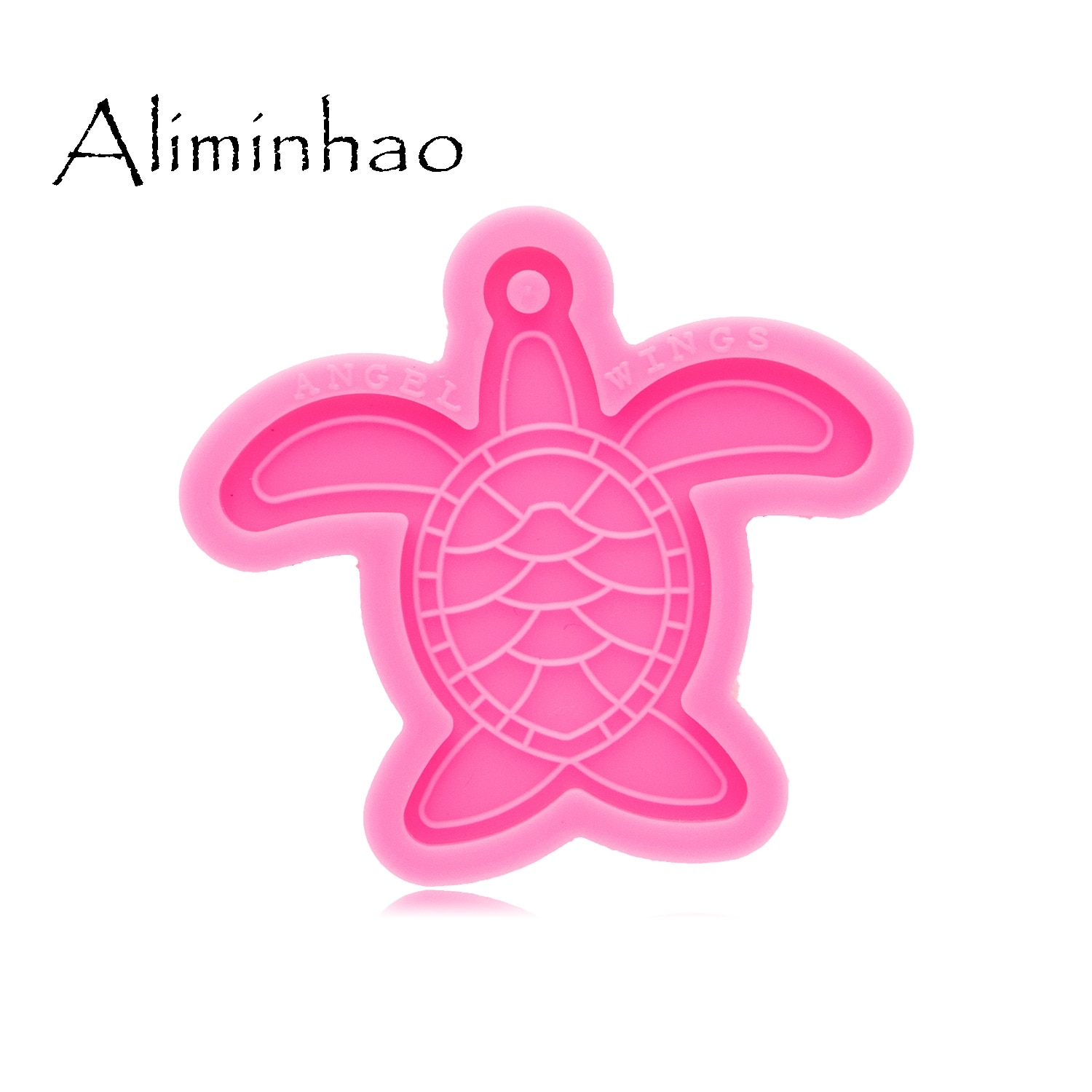 DY0586 Glanzende Glossy Schildpad Maken Sleutelhanger-Polymeer Klei Mal-Mold Hars Ambacht Ketting-Epoxy Sieraden Siliconen Mal: Default Title