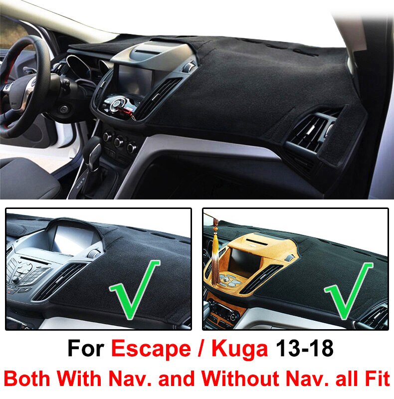 For Ford Escape Kuga - Dash Mat Dashboard Cover Dashmat Anti-dirty Pad Carpet Guard Shade Car Accessories