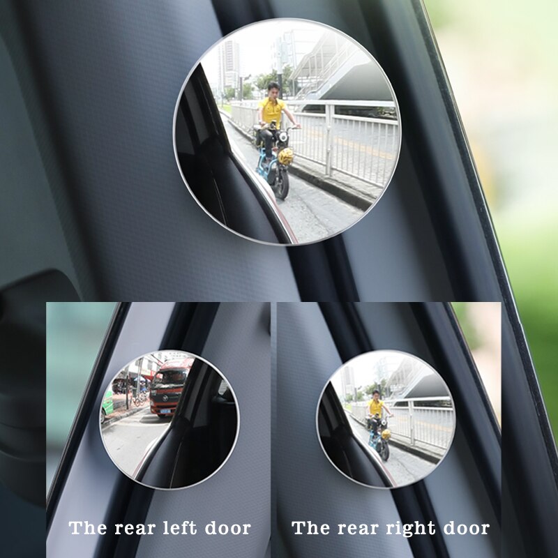 Materiale spejl 304 rustfrit stål bil spejl 360 ° roterende auto bakspejl til mitsubishi lancer asx pajero