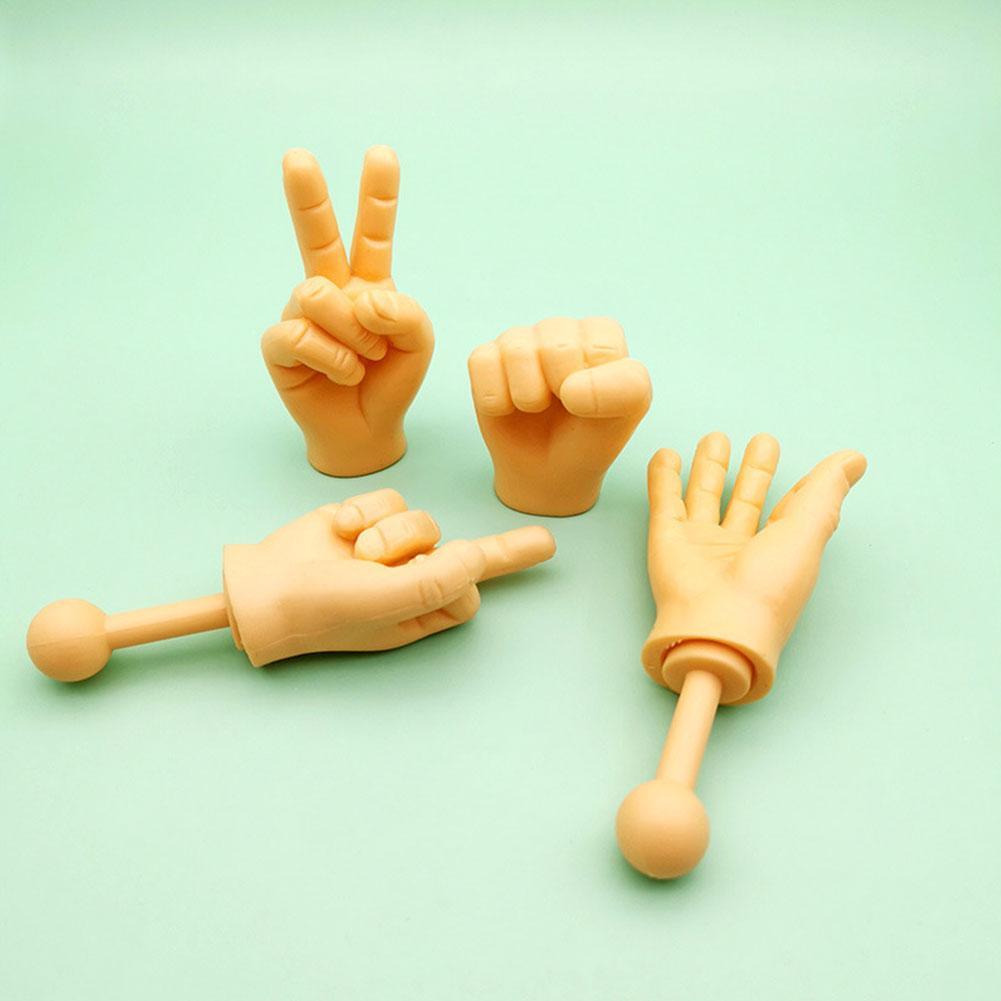 1pc nyhed sjov fem fingre håndflader ja knytnæve ok langfingre sæt legetøj omkring den lille hånd model halloween legetøj barn