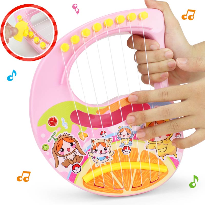 Mini Harp Muziekinstrumenten Voor Kinderen Van 1 Tot 3 Kinderen Onderwijs Gitaar Peuter Mobiele Speelgoed Voor Jongens Meisjes 5 jaar Baby Kind: Default Title