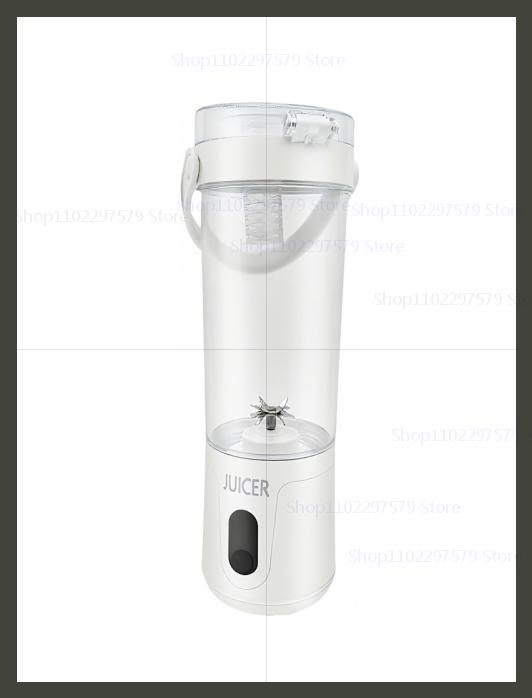 Portable Blender 600ML Household/outdoor Electric Juicer Rechargeable USB Smoothie Maker Personal Fruit Mixer for Fresh Fruit: Clear