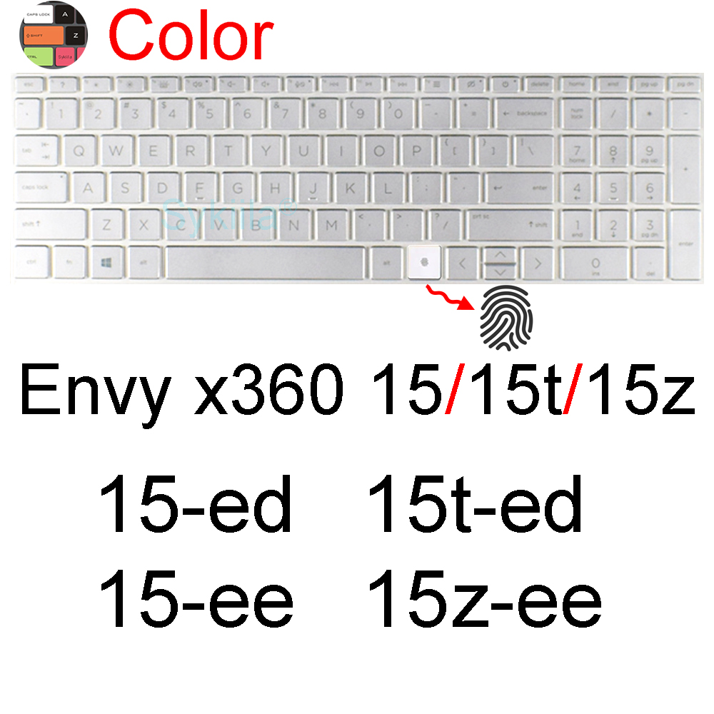 Toetsenbord Cover voor HP ENVY 15 16 15-ep 16-h 15 t x360 15-ew 15-ey 15-fe 15-fh 15-cn 15-dr 15-ed 15-ee 15-es Protector Skin Case: Goud