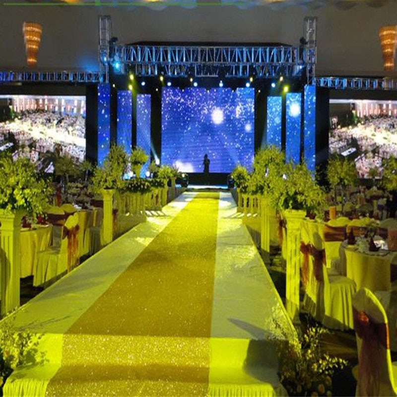 10 Meter Even Sparkle Carpet Glitter Aisle Runner Stage Runner Party Wedding Banquet Carpet Gold Silver Pink Purple Fuchsia