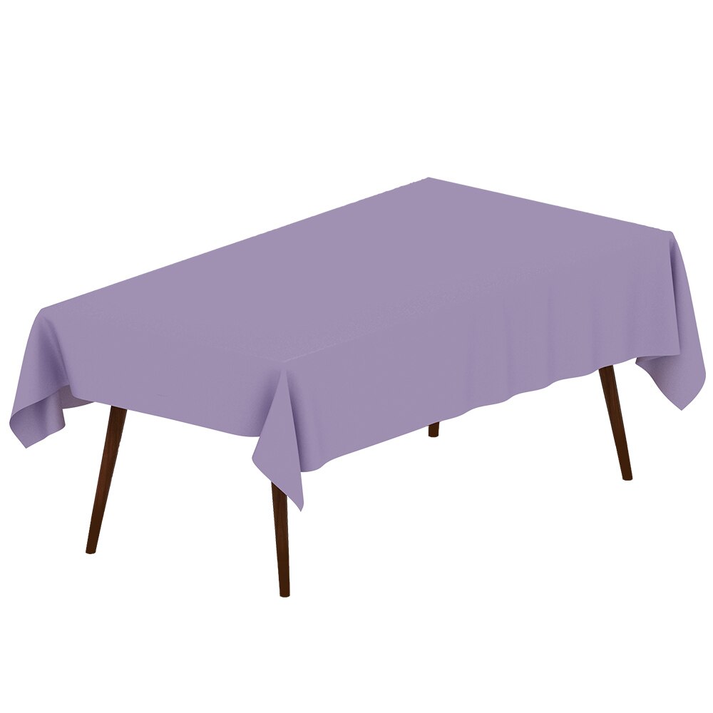 D&Z Purple Disposable PE Tablecloth for Banquet Wedding Party Waterproof Table Cover