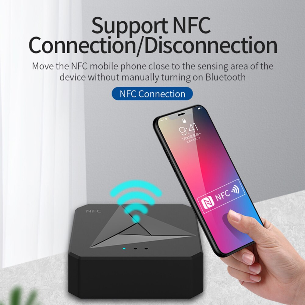 Adaptador receptor Bluetooth RCA AUX para coche, transmisor de altavoz de TV, Audio inalámbrico para elementos personales, adornos de piezas de coche