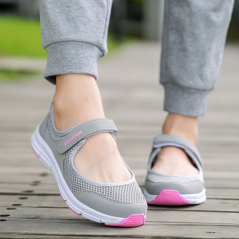 Zapatos casuales transpirables mwy para mujer, zapatos planos de suela suave para mujer, zapatos de verano de malla transpirable, zapatillas de tenis femeninas